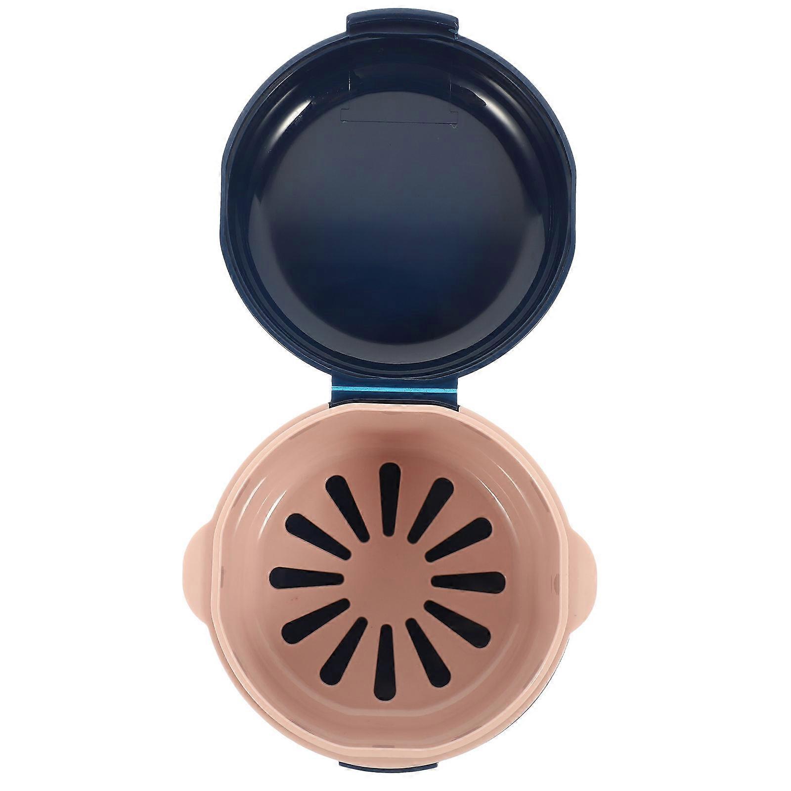 Blue Orthodontic Retainer Case for Brace Storage 5Pcs Portable