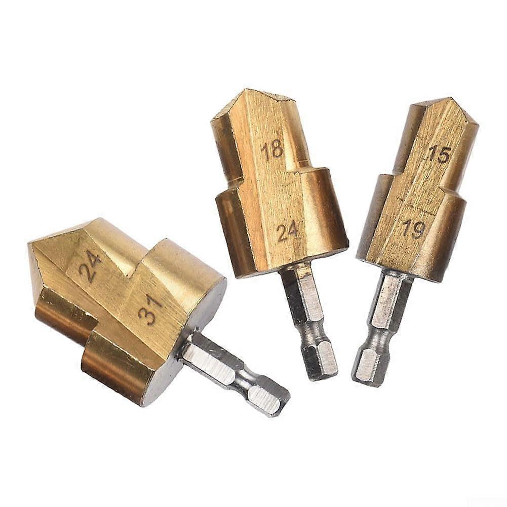 Drill Bit 2 Pcs Speed Steel Hex Shank Hexagon Socket Nut Setter Driver Screwdriver Handle For Water Pipe