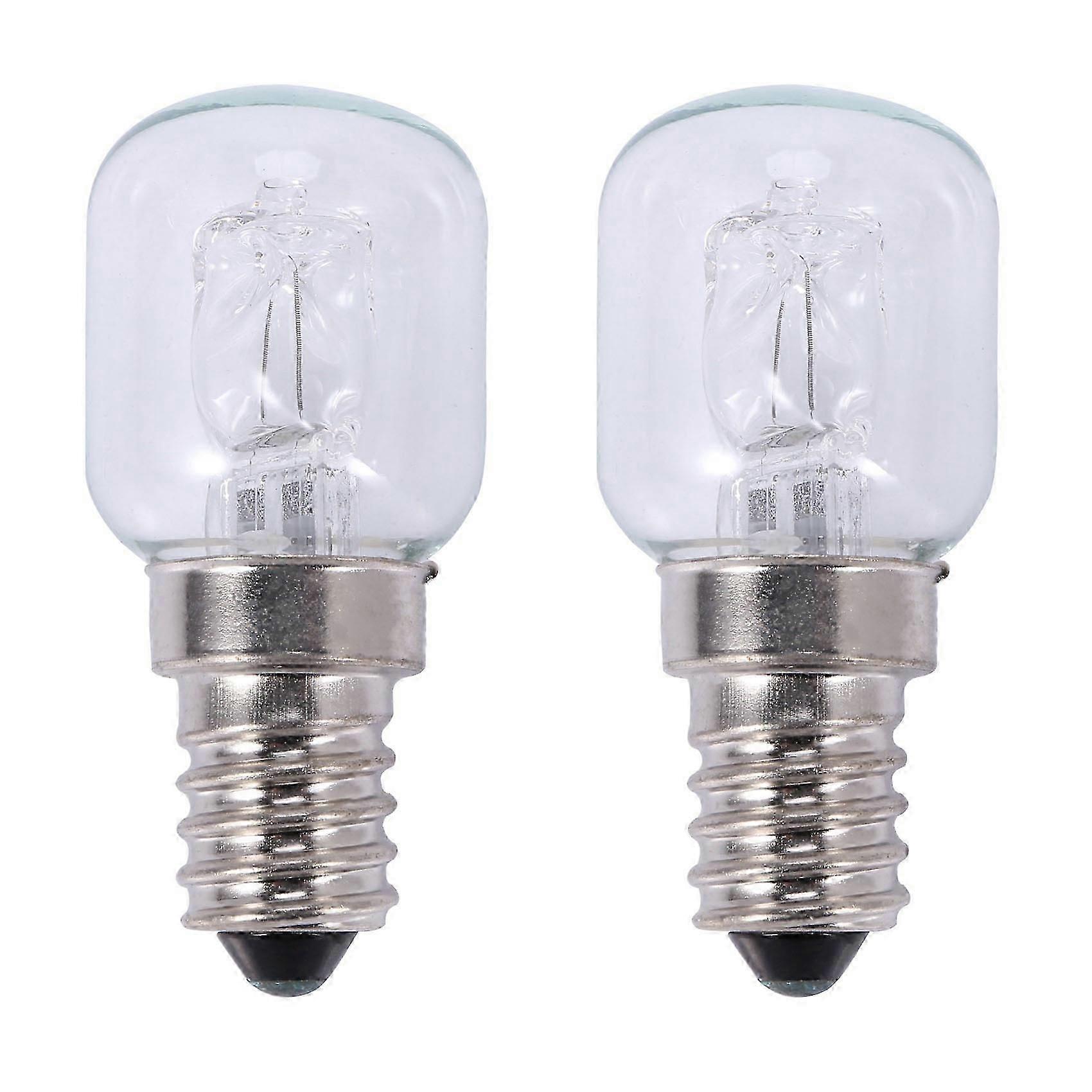 2x E14 25W Halogen Oven Bulb 500C High Temperature 250V Quartz Bubble