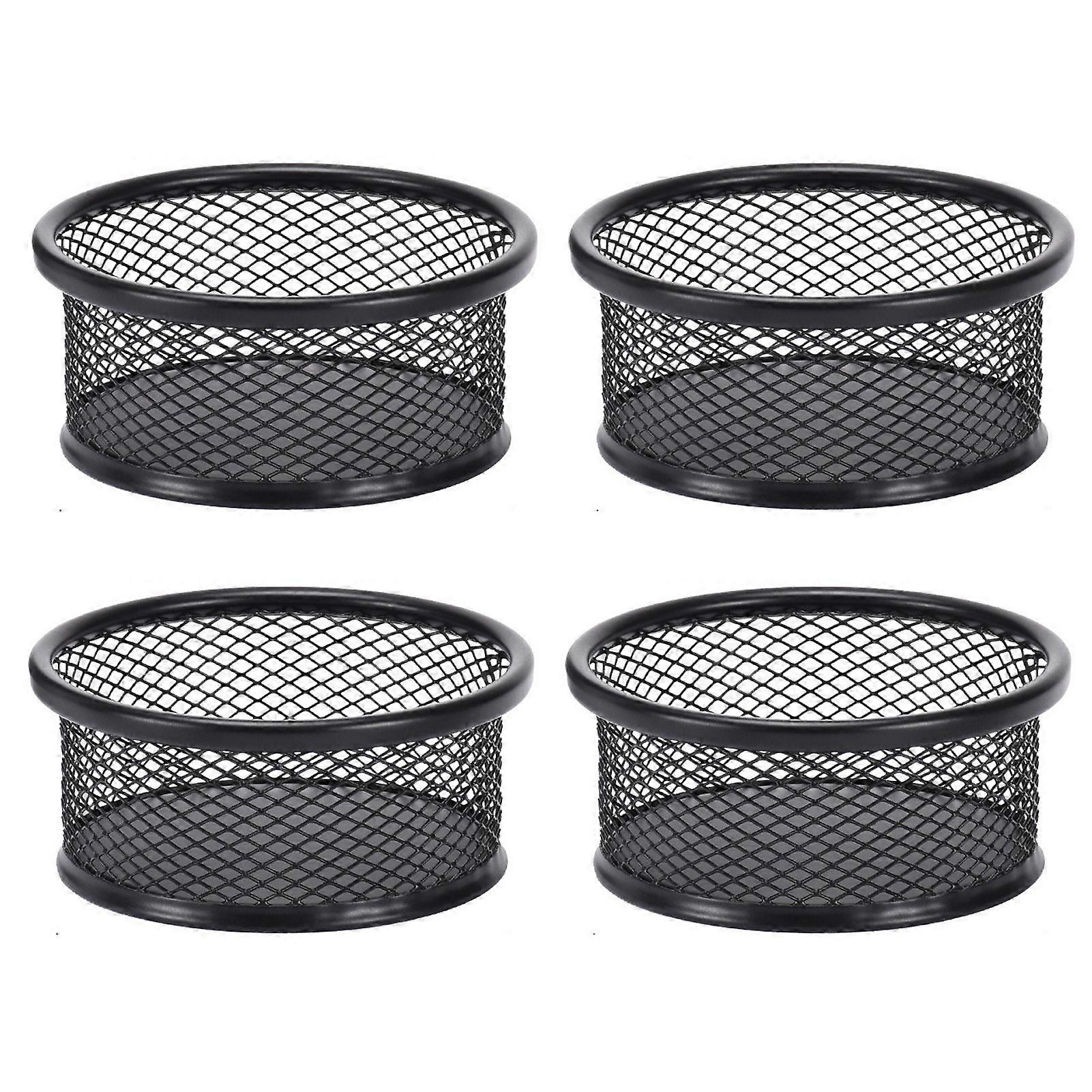 4Pcs Holder Set Cylinder Shape Desk Multifunctional Keeps for Thumbtacks