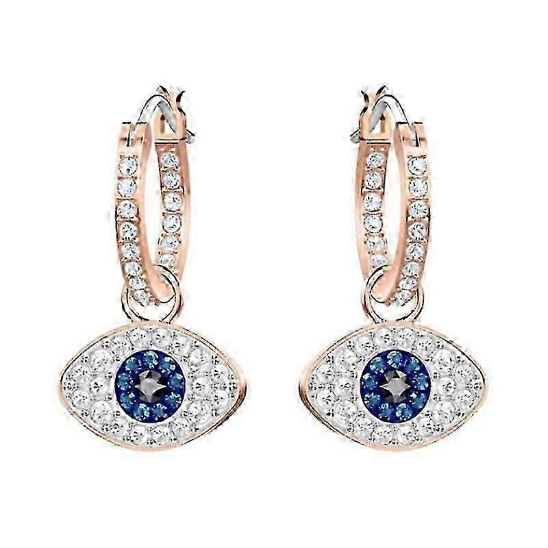 Devils Eye Stud Øreringe med Swarovski krystaller