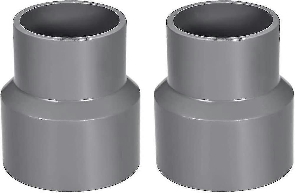 63mm X 50mm Pvc Pipe Reducer Fitting Coupling Hub Coupling Dwv Gray 2pcs