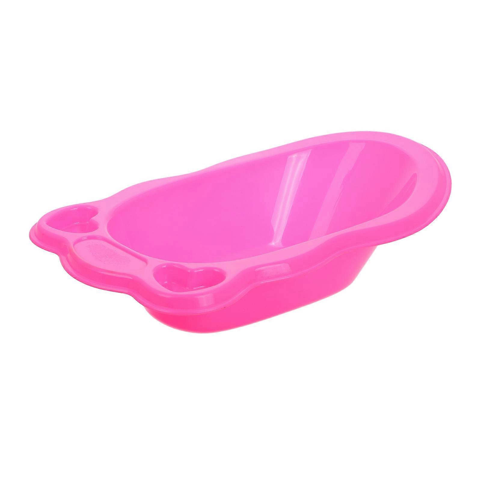 Miniature Bath Fixture Designed For Children Featuring A Rosy Color And Engaging Bath Play Functionality In 1 Set