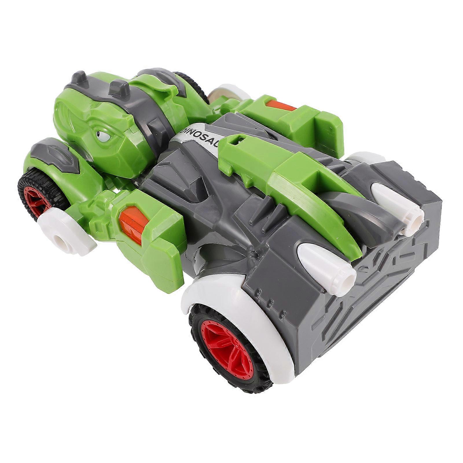 Dinosaur Car Inertial Pull Back Toy for Kids Dinosaur Transforming Educational Toy