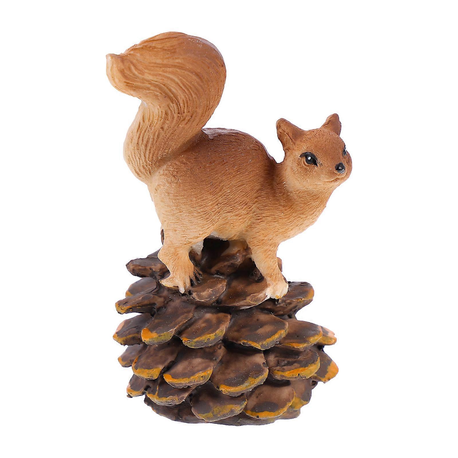 Home Decoration Resin Squirrel Statue for Decoration 1Pcs Realistic Figurine