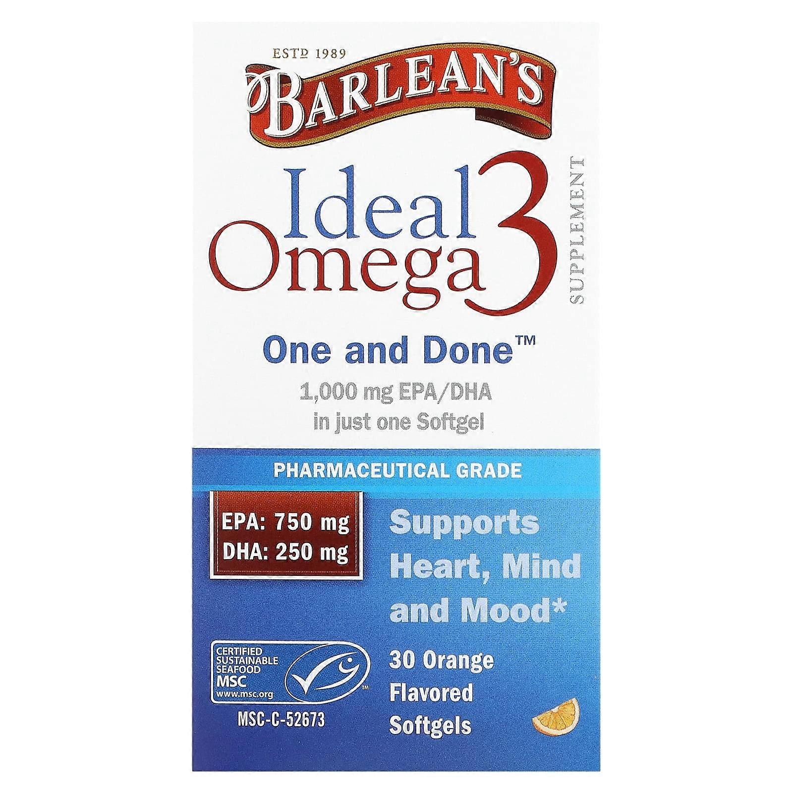 Ideal Omega 3, Orange, 30 Softgels