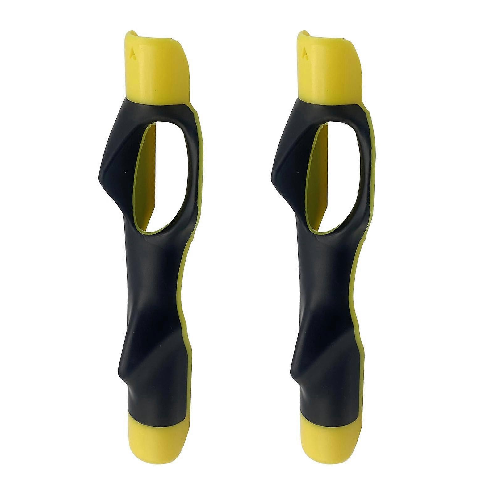 Golf Grip Corrector Ergonomic 2 Pack Quick Install Putting Aid Hand Alignment Tool Yellow