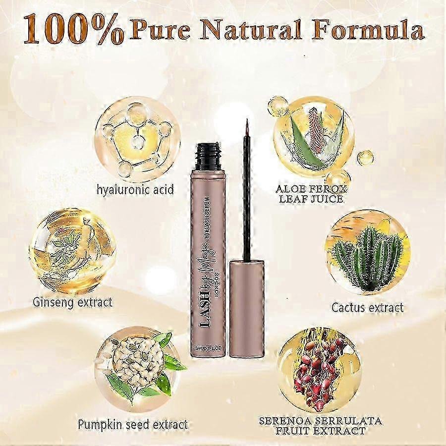3ml Eyelash Growth Serum Lengthen Thicken Volumize Eyelashes Curl Eyebrows Gentle And Effective Non-irritating Sensitive Skin 26s
