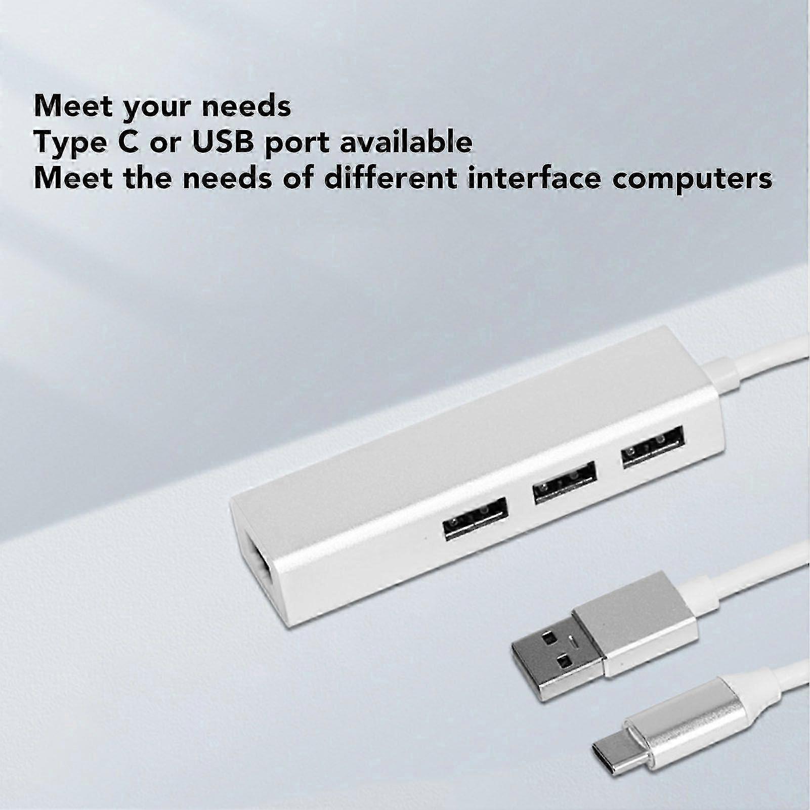 USB C Adapter Professional High Speed Data Transfer Compact RJ45 Docking Station for USB C Devices