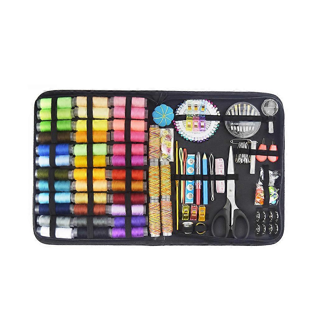 200Pcs Sewing Kits Needle Scissor Stitching Embroidery Box Set Self-Assembly