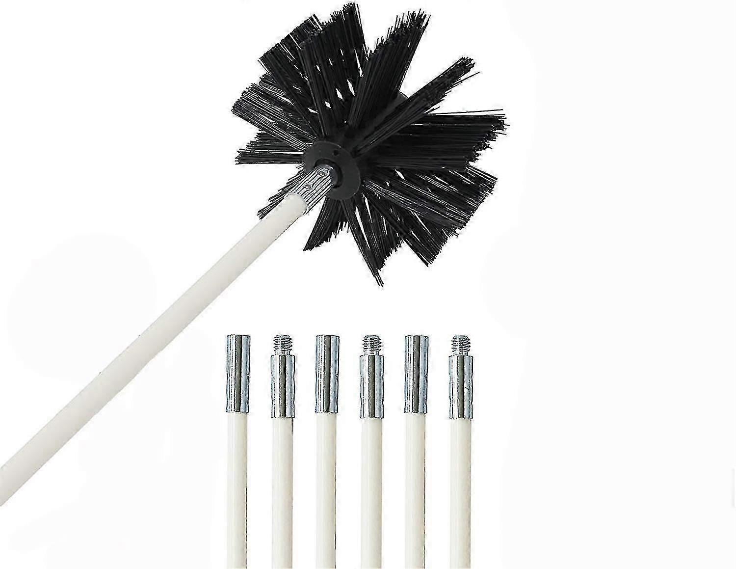 Flexible Dryer Vent Cleaning Kit, Lint Remover, Extends Up To 12 Feet, Synthetic Brush Head, Use With Or Without A Power Drill 25-26s