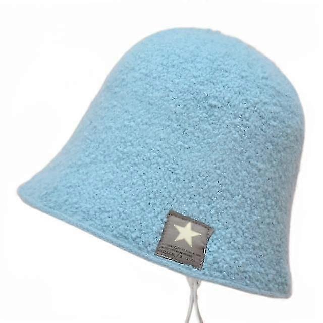 1PC lamb wool warm bucket bucket hat