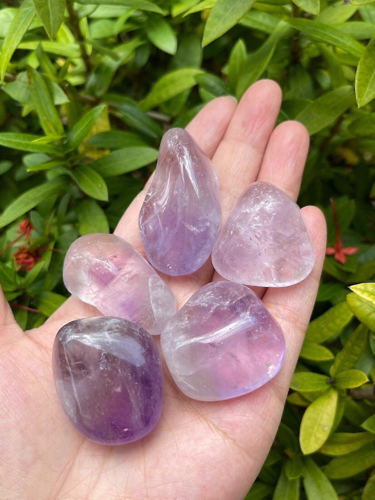Amethyst Pebble, 1"-2" Amethyst Tumbled Stones Large