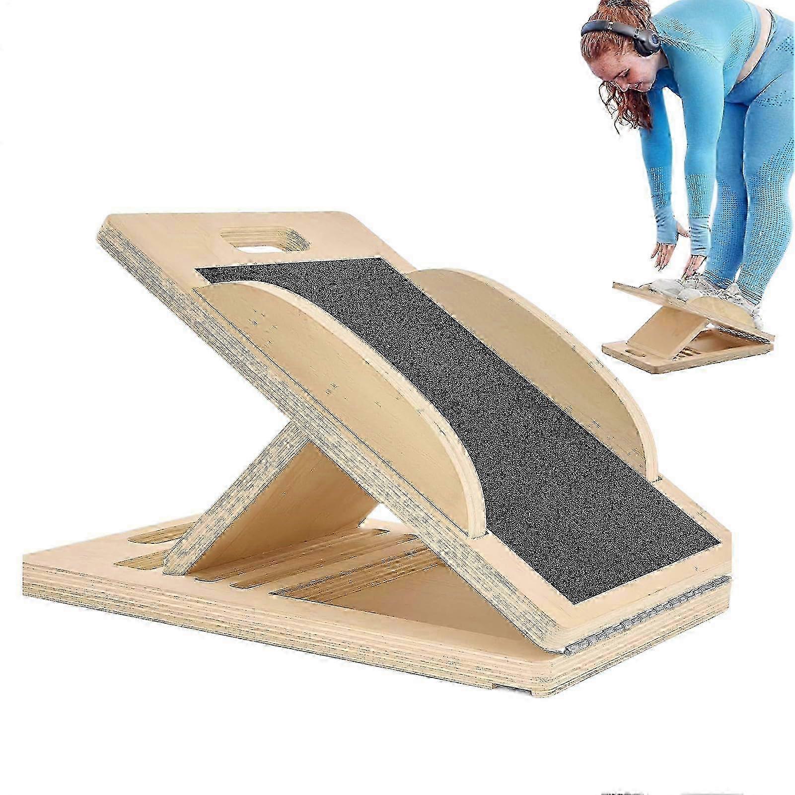 Wadenstretcher Fitness justerbart skråbrett for tøying av leggmuskler