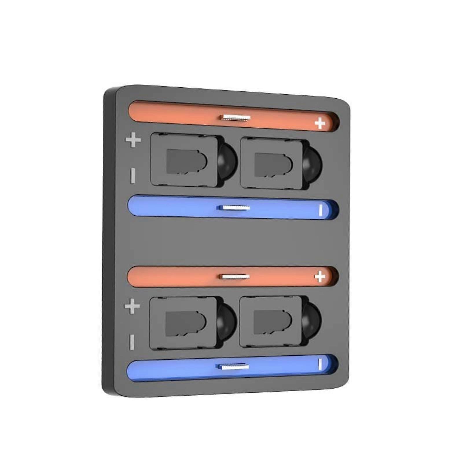 4 Controller Charging Station Portable Desktop Organizers LED Display Charging Base Easy to Carry for Consoles  2 Multicolor