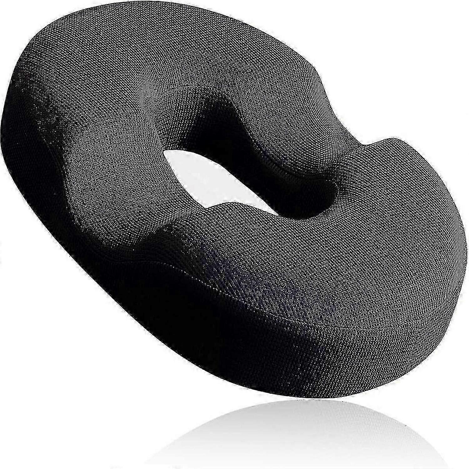 2025 Memory Foam Donut Pillow Seat Cushion for Pain Relief - Anti-Slip & Washable Hemorrhoid Support Cushion for Sciatic & Back Issues