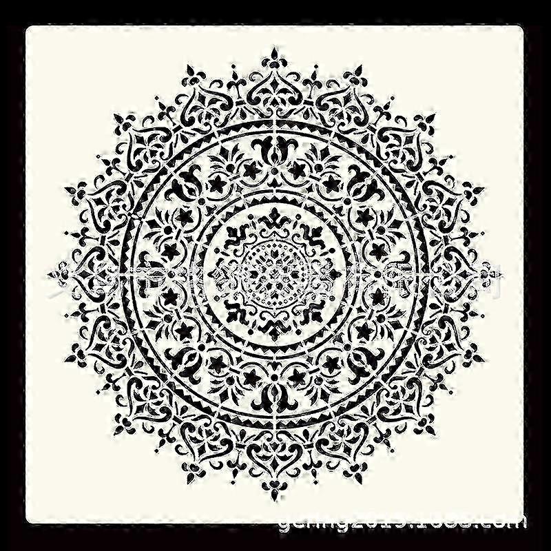 Mandala Stencils Drawing Painting Template Craft Stencil, DIY Reusable Shapes Stencils Scale Templates 50x50CM