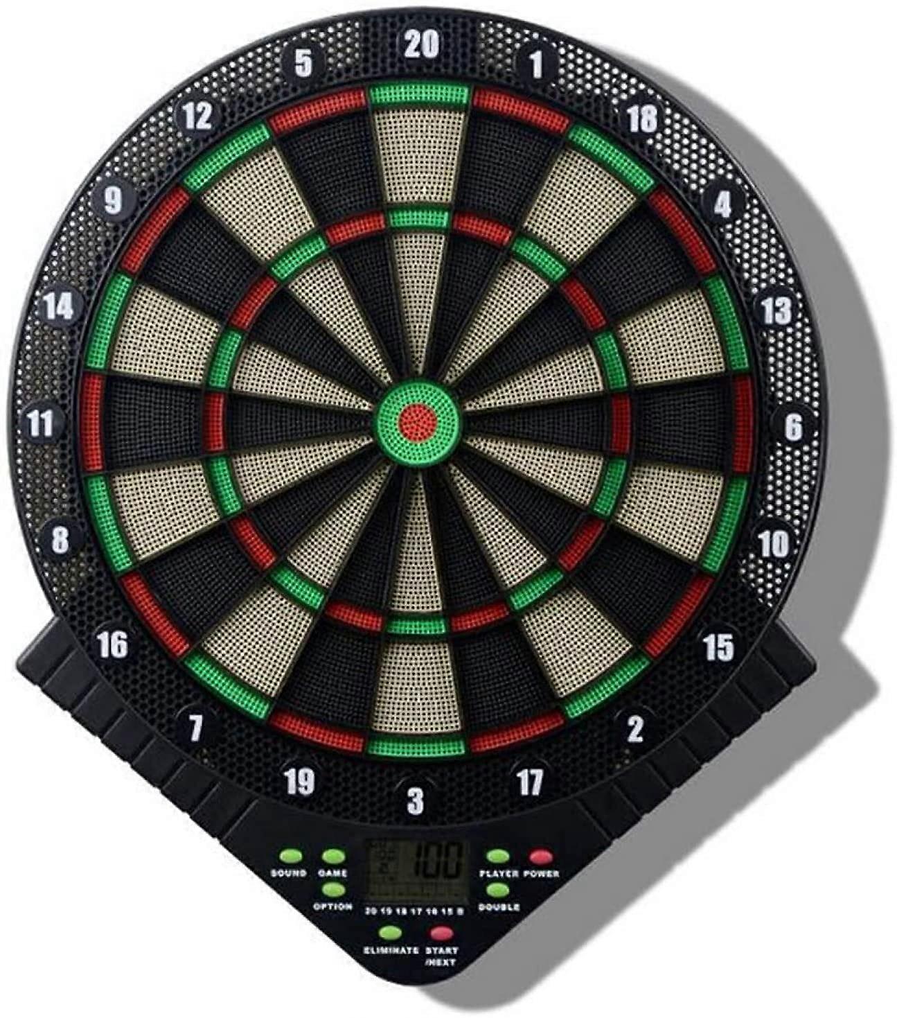 Dartboard Set 16.5Inch Digital Soft Tip Dart Board With LCD Scoring, 18 Games, 159 Variants, Includes 6 18g Darts