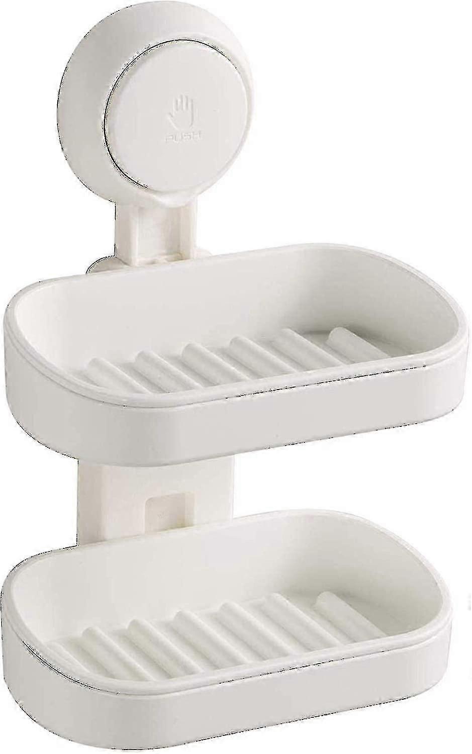 Detachable Non-Drilled Double-Layer Soap Holder