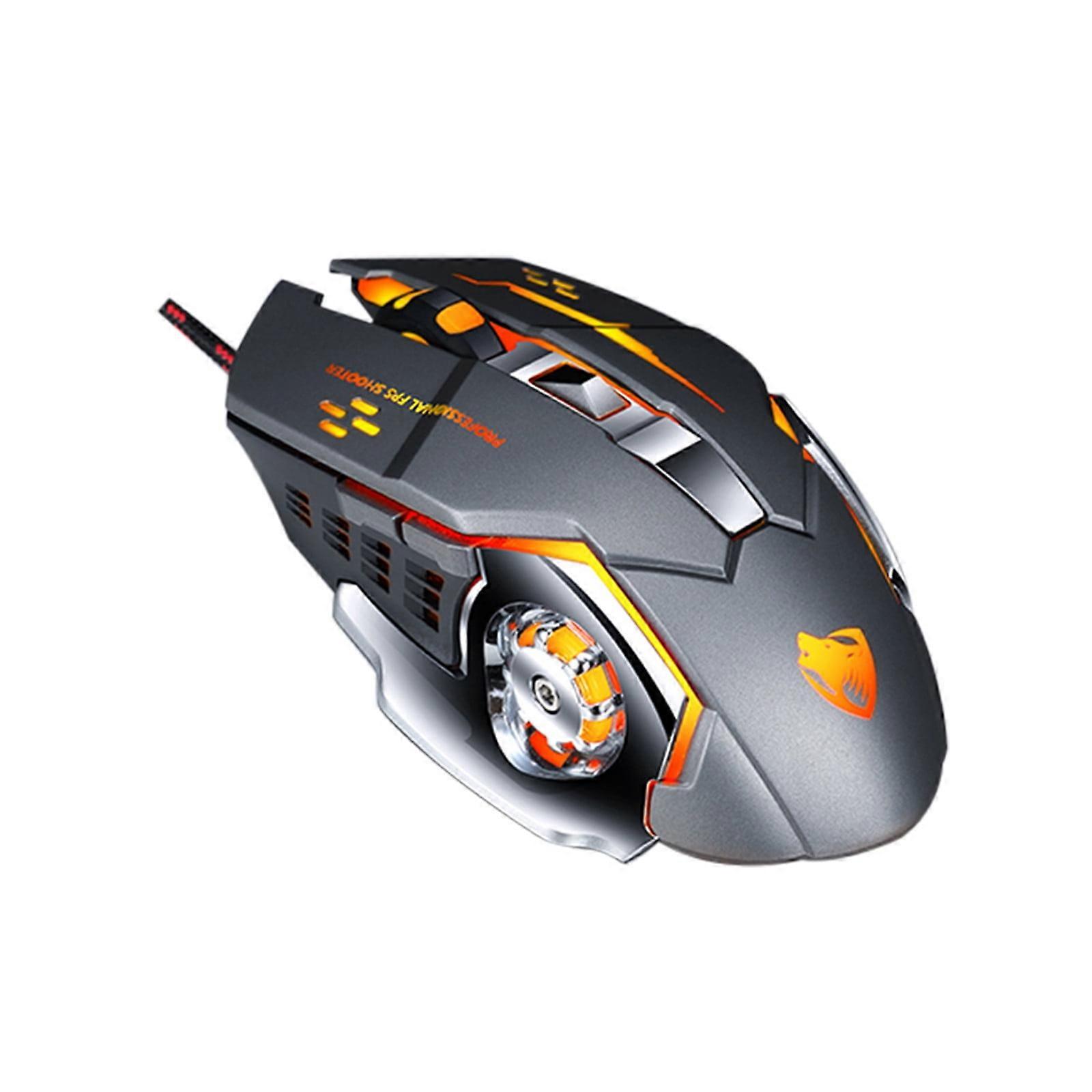 Wired Gaming Mouse 6 Button 3200DPI LED Optical USB Computer Mouse, Mouse