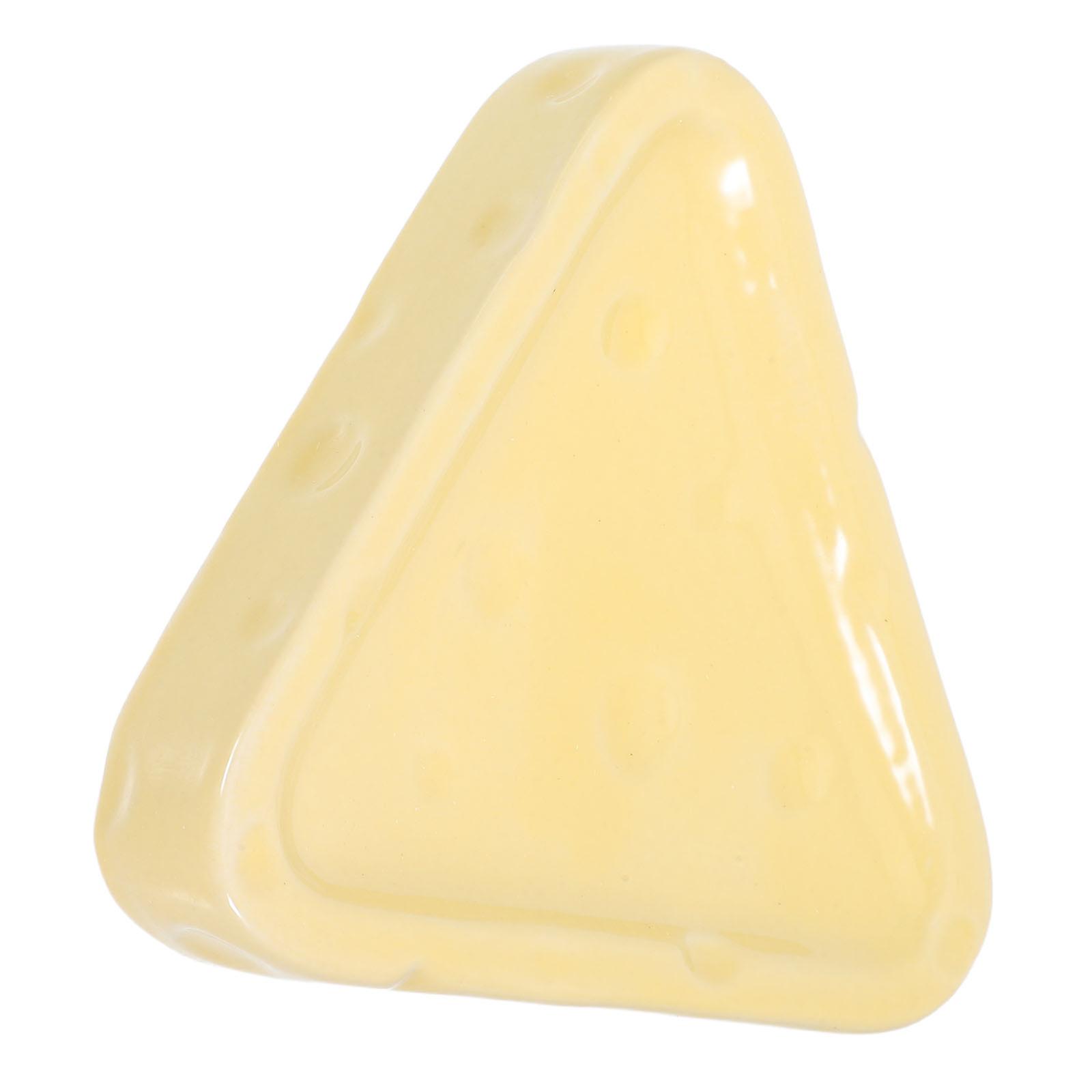 Ceramic Decorative Cheese Shape Jewelry Dish for Storage Purposes