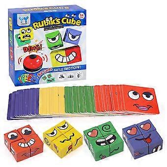 Ausdruckspuzzle-Bausteine, Gesichtsveränderungs-Bausteine, Zuordnungsspiel, Logik-Denktraining-Spielzeug, DYC