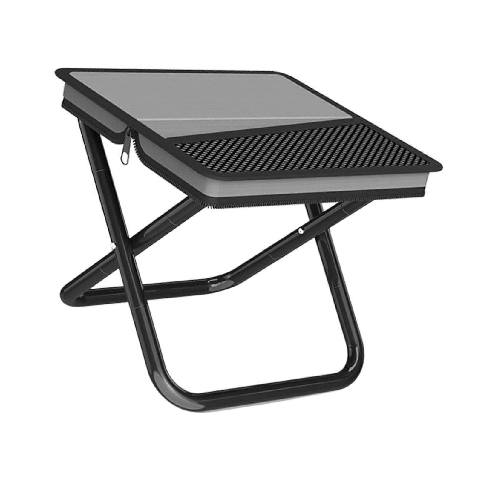 Pocket Sized Foldable Stool Not slippery Base High Load Capacity Carbon Outdoor Seat  grey