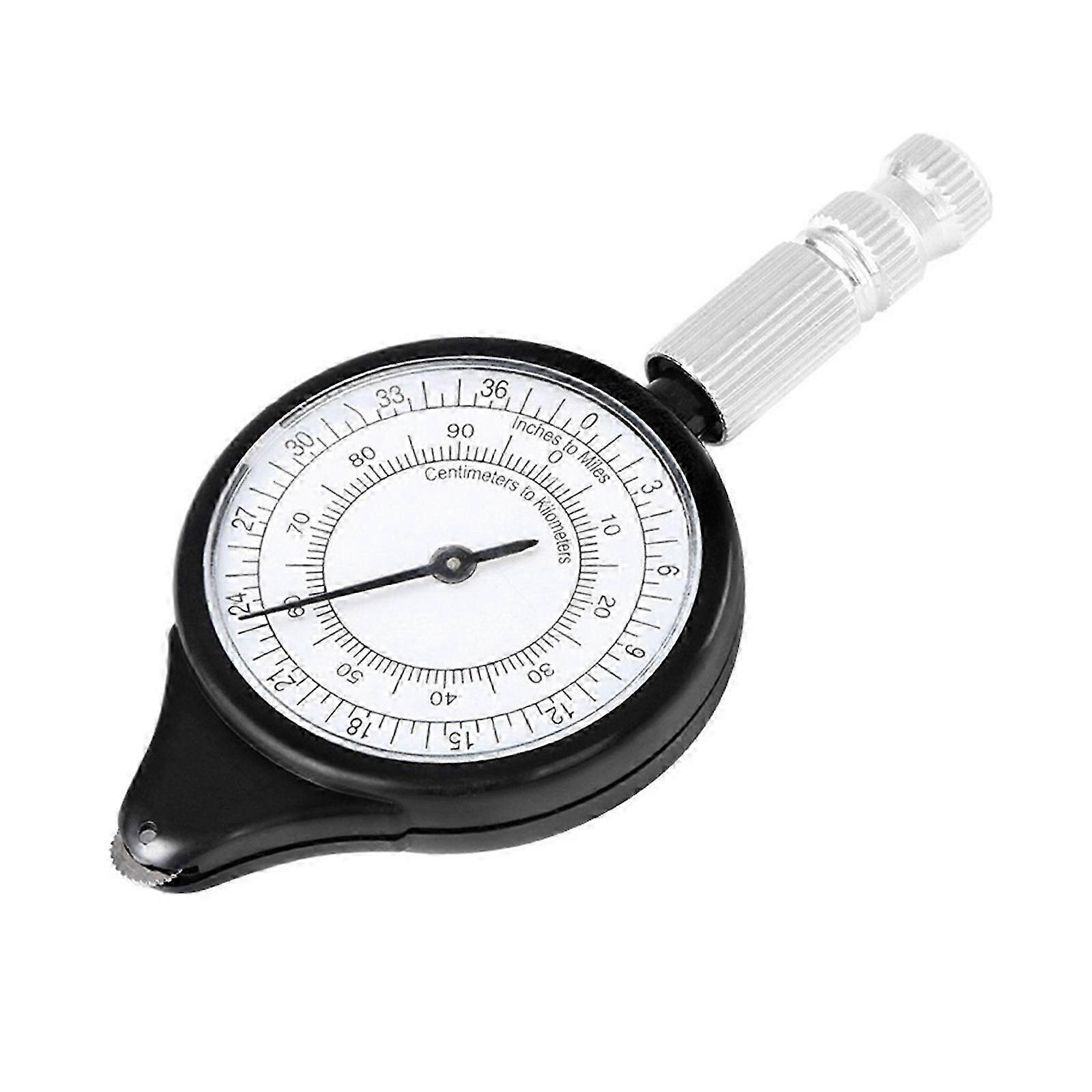 Portable Map Measurer Distance Caculator Rangefinder Measuring Compass with Metal Wheel for Camping Hiking