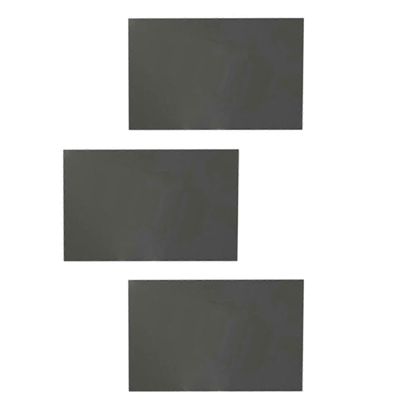 Pack of 3pcs Linear Polarizing Film Sheets No Adhesive Polarization Film for Photography Science Projects 20x15cm Multicolor