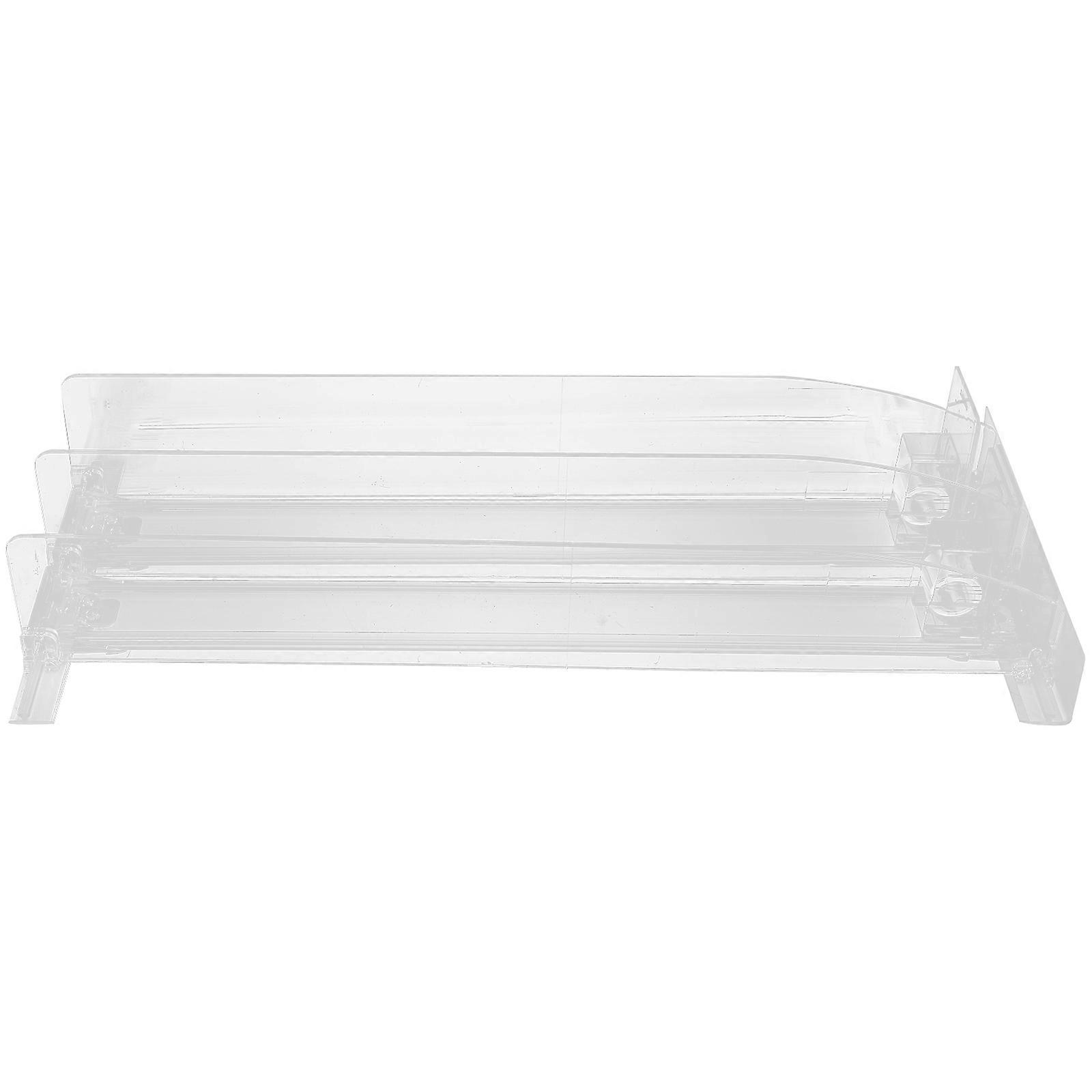 Shelf Automatic Replenishment Pusher Plastic Tray for Sliding Organizer 2Sets