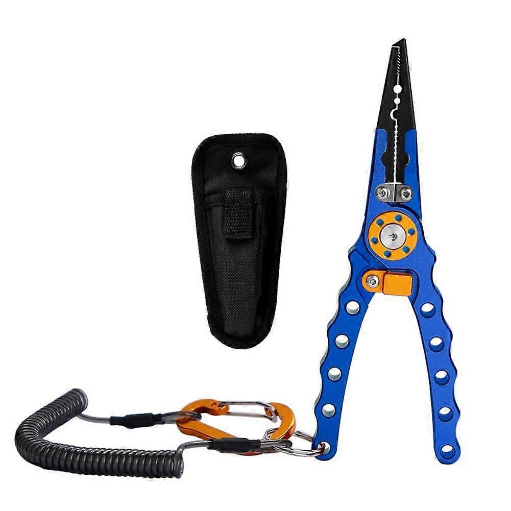 For Fishing Pliers Multi-Purpose Outdoor Tool Sharp Cutting Edge Tight Jaw Grip Ergonomic Handle Compact Portable for Camping