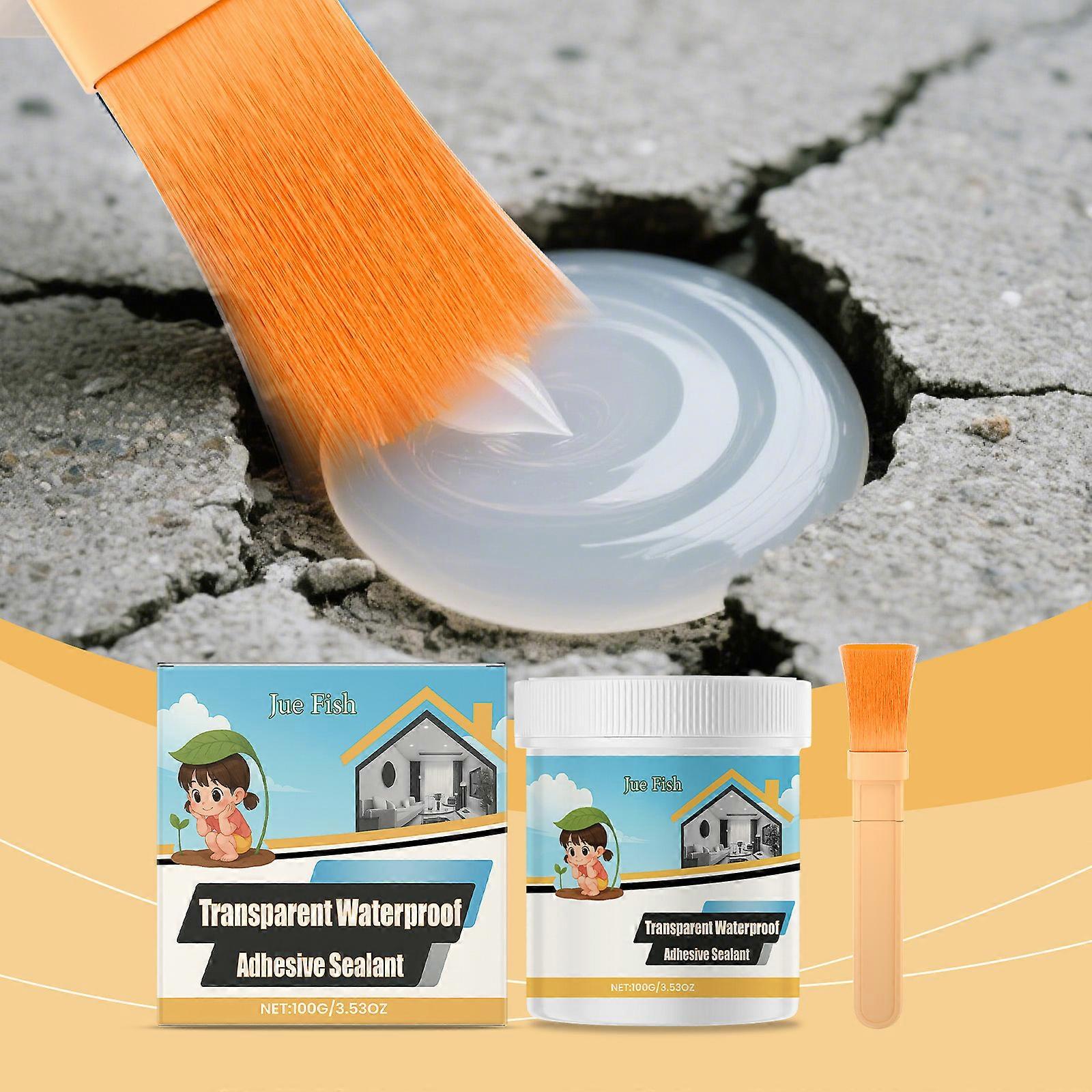 Jue Fish Transparent Waterproof Sealant Is Leak-Proof, Flexible And Durable, Easy To Apply, And Suitable For Filling Gaps In Home Decoration