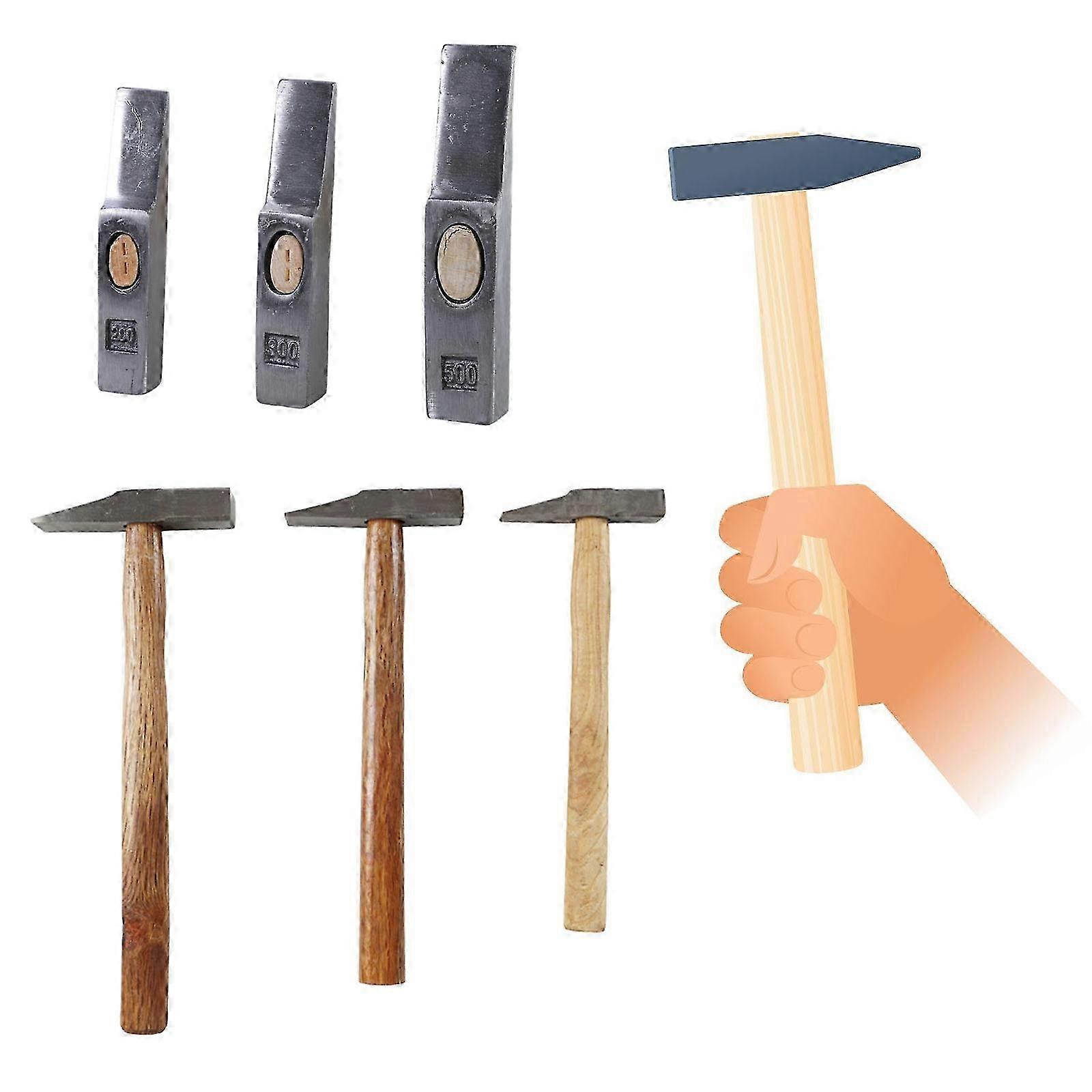 Upgrades Drilling Hammer with Wood Handle Crack Hammer Efficient Wood Handle Hammer for enhances Control in Tight Space