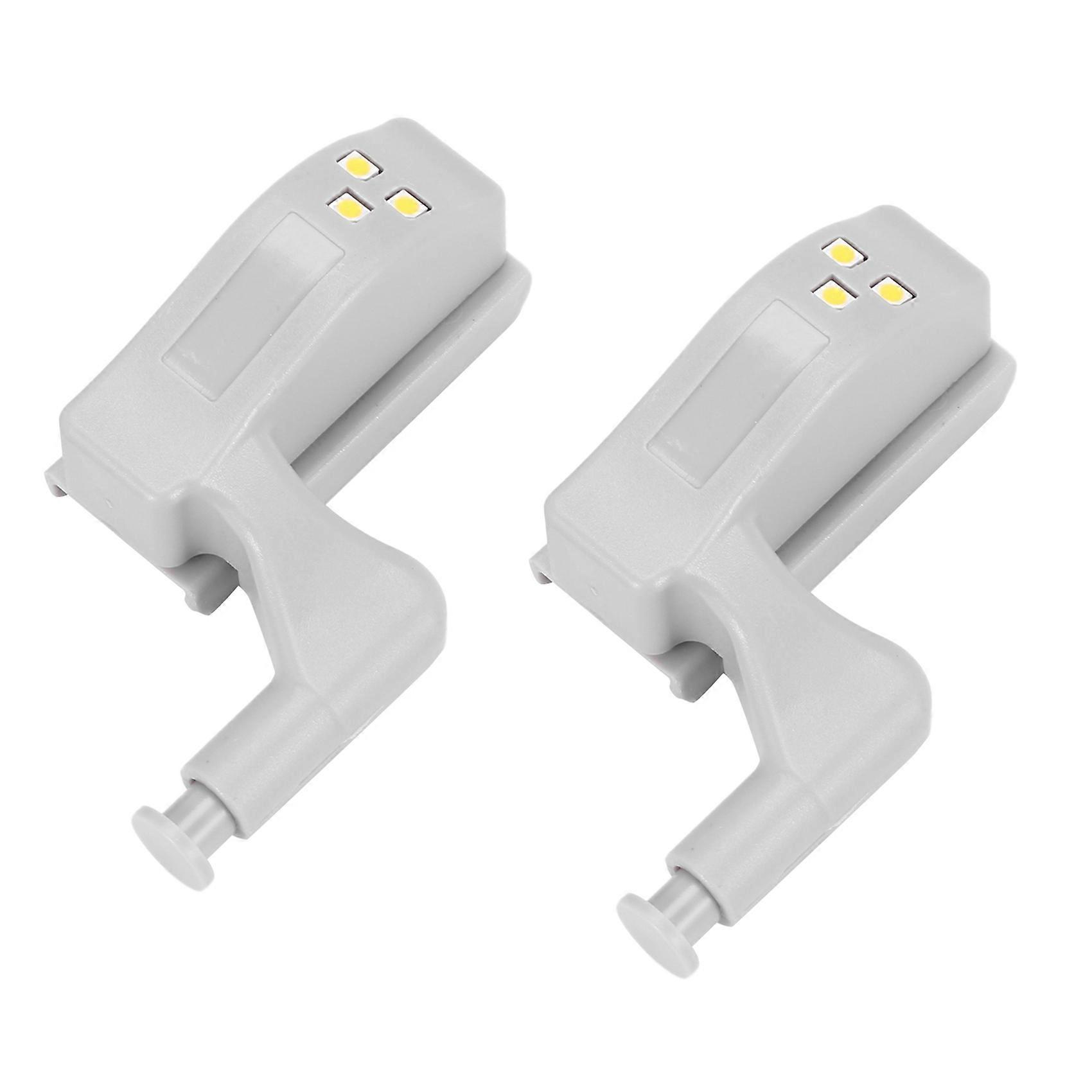 30Pcs Cabinet Cupboard Wardrobe LED Hinge Light Smart Sensor Lamp Warm White