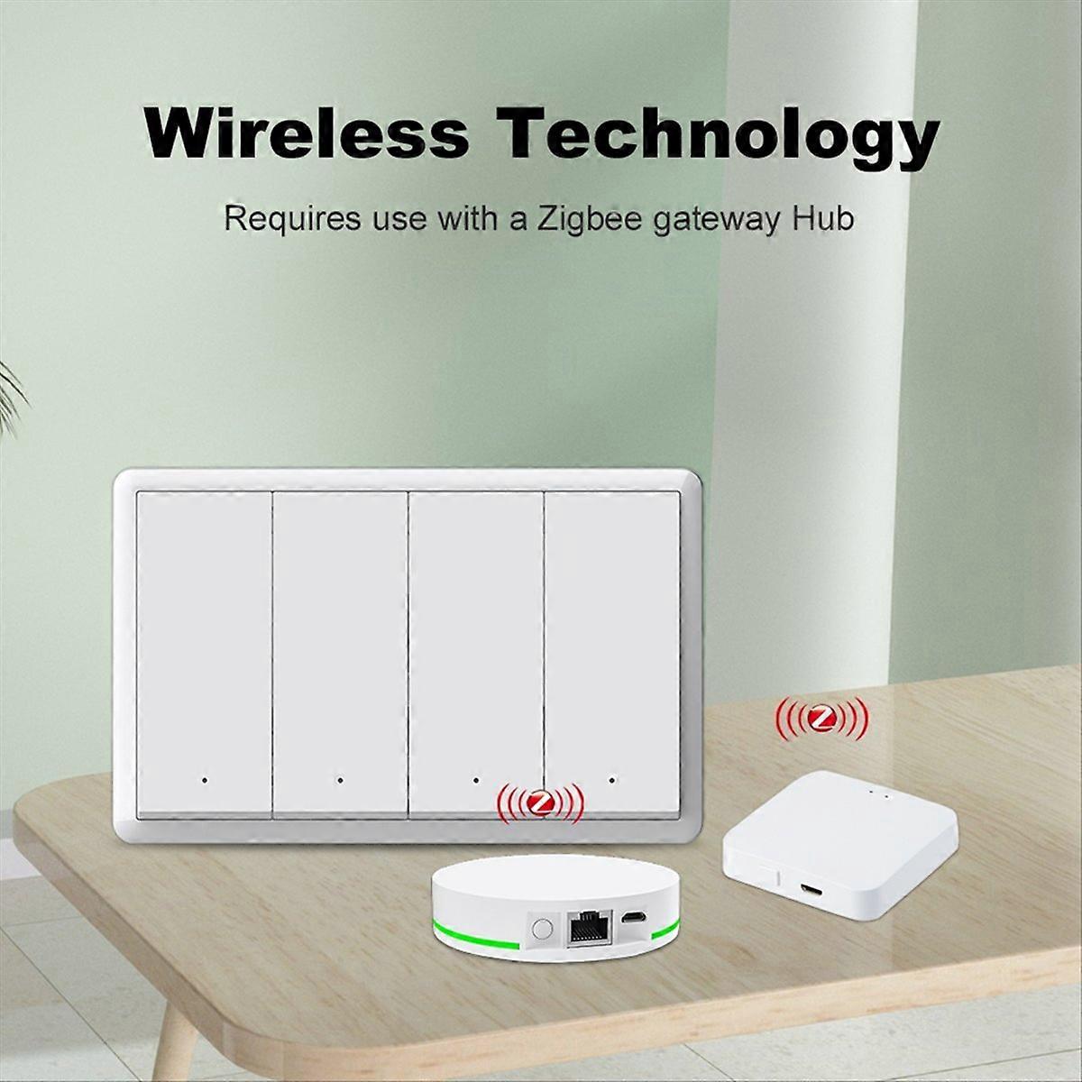 Tuya ZigBee Smart Switch Neutral Wire AC100-240V for 3Gang