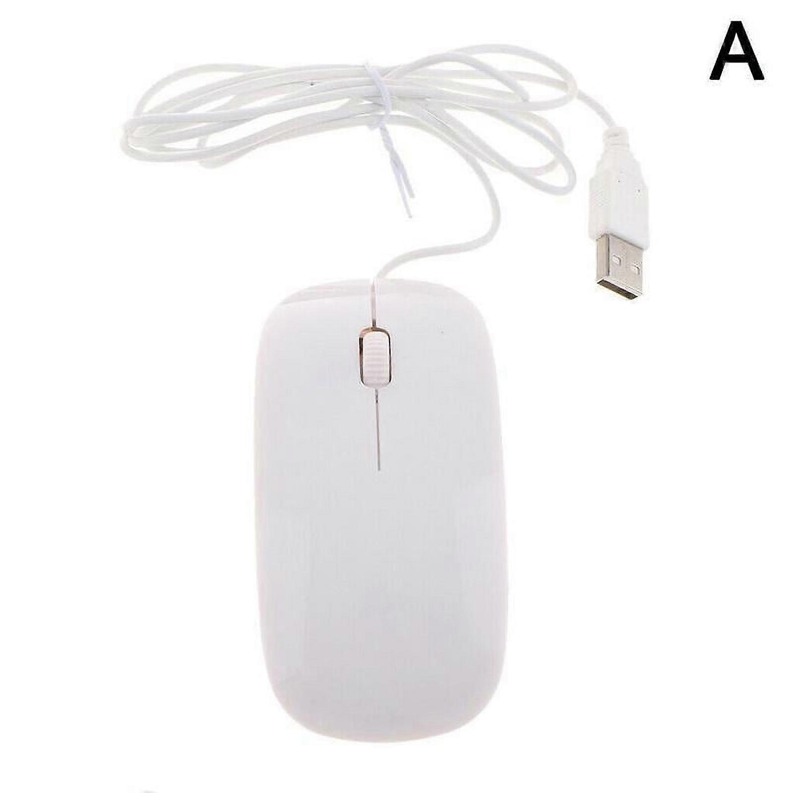 WIRED USB OPTICAL MOUSE For PC LAPTOP COMPUTER SCROLL RED WHEEL LED Y BEST M6B6