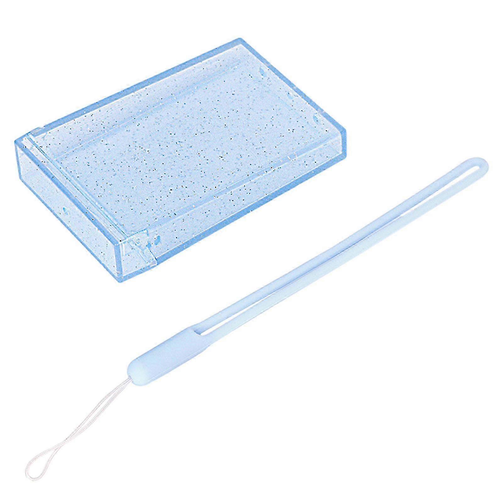 Stylish and Durable 3 inch Photo Boxes for Your Valuable Memory Elegant Photo Case Portable Photo Album Transparent Case Blue 25-26