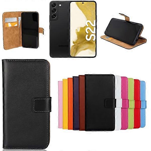 Compatible with Samsung Galaxy S22 case wallet case shell - CHOOSE: BLACK compatible with SAMSUNG S22 5G