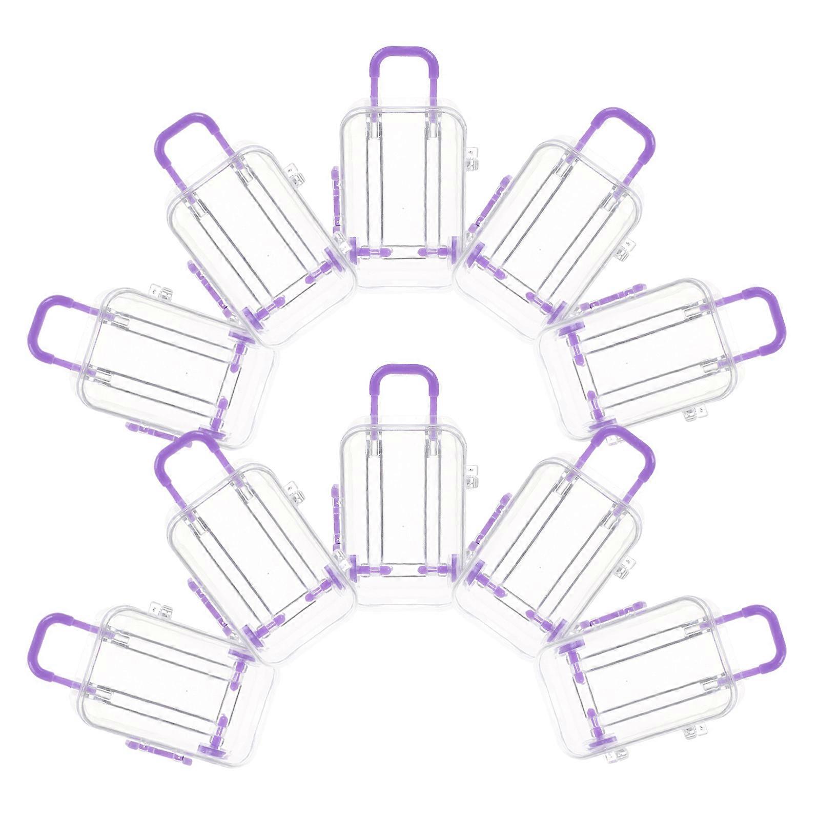 Mini Suitcase Party Favor Box for Storage Use 12Pcs Refillable Candy Cases