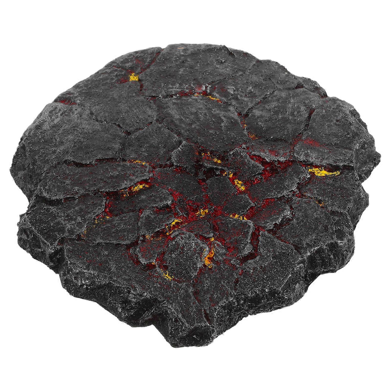 Collectible Figure Stand Cracked Lava Model Base for Display