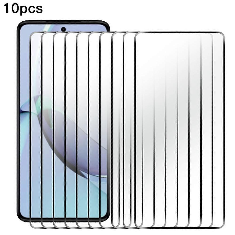 RURIHAI 10PcsはMotorola Moto G84 5G高アルミニウムシリコンガラススクリーンプロテクター2.5D 0.26mmフィルムと互換性があります