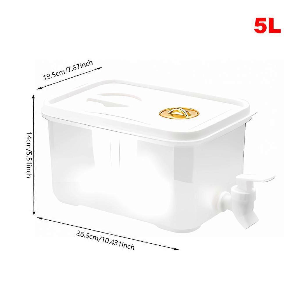 3.5/5/10L Cold Water Jug Large Capacity Cold Kettle with Faucet Beverage Dispenser Refrigerator Water Container For Summer Party