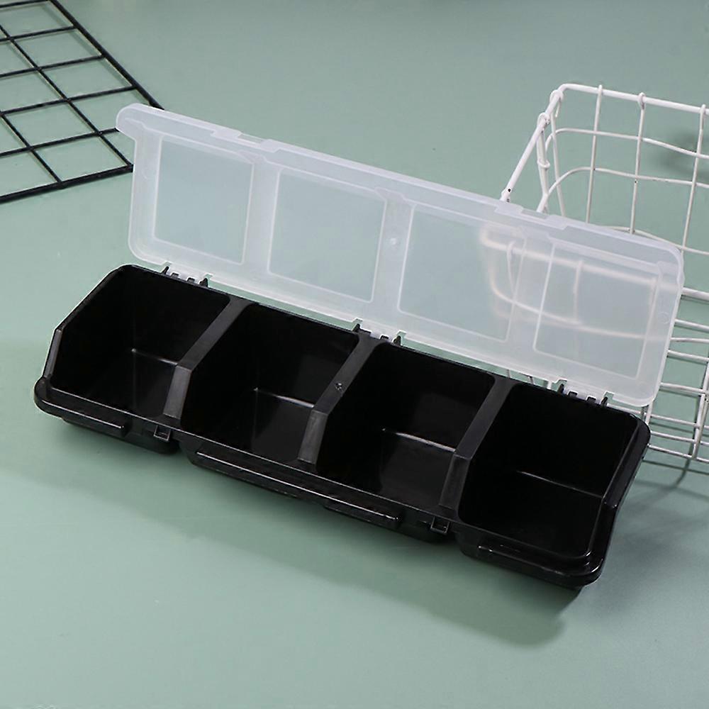 Screw Organizer Box with Lids 4 Compartments Tool Bin Divider Small Parts Storage Organizer sorting Screw Toolbox Case for Garag