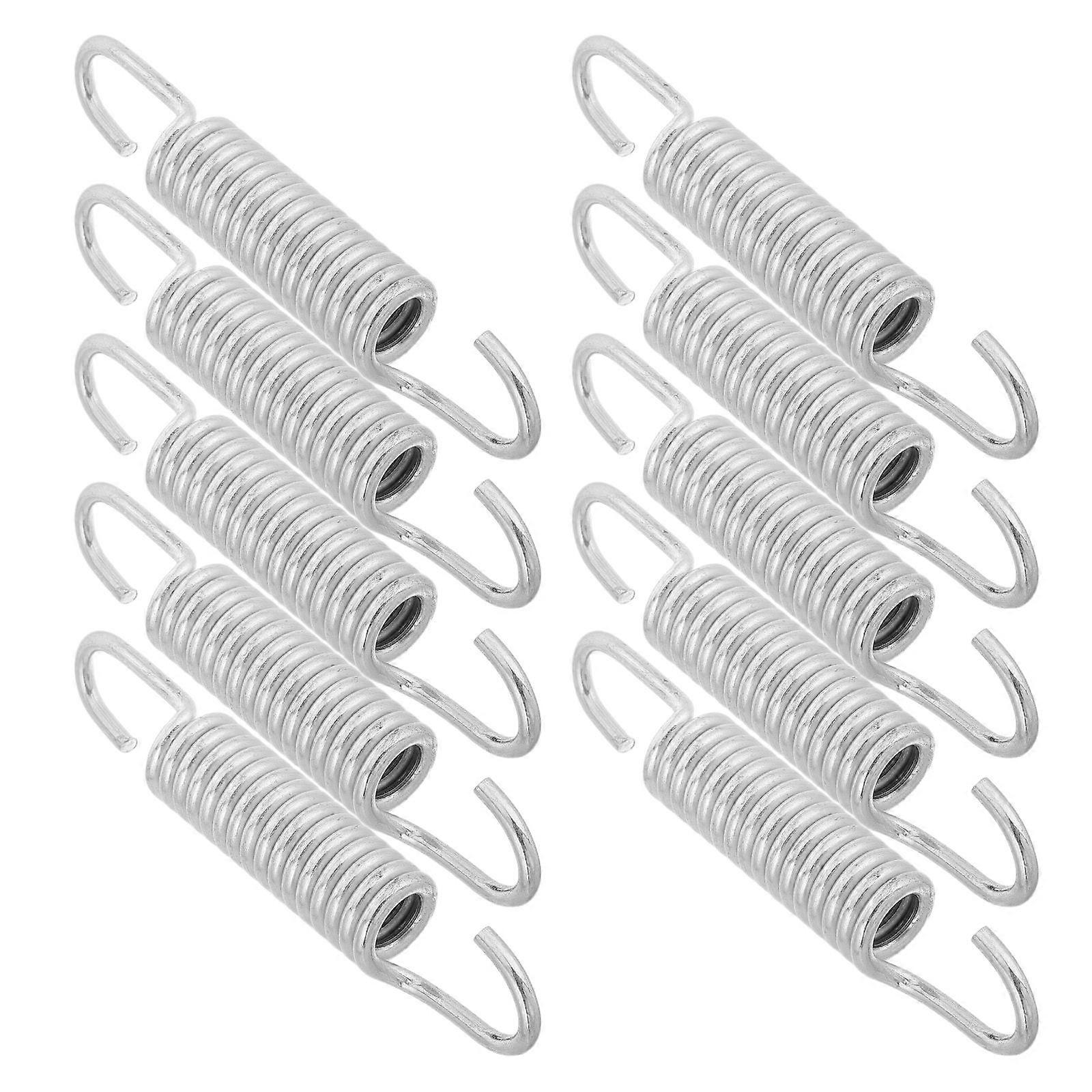 Electric Scooter Kickstand Spring for Shock Absorption 10Pcs Silver Metal