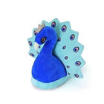 Peacock plush warm home cushion slippers, widened and thickened cotton slippers, fun slippers suitable for teenagers and adults.