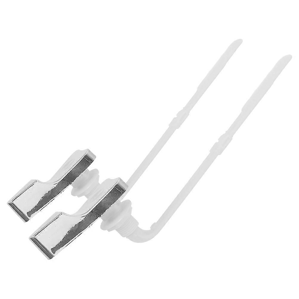 Plastic Toilet Flush Handle Lever 2Pcs for Replacement with Durable Material