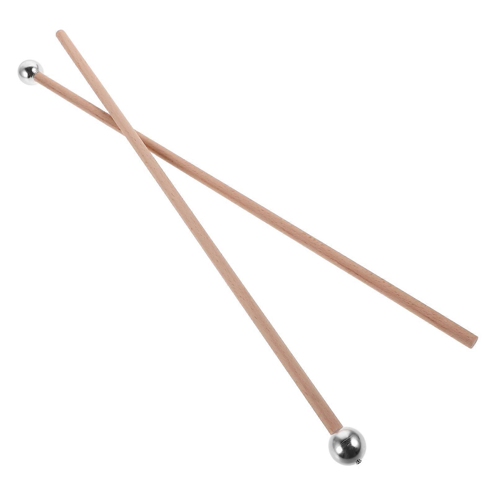 Clock Hammer Xylophone Mallets for Percussion 2Pcs Metal Head Short Handle