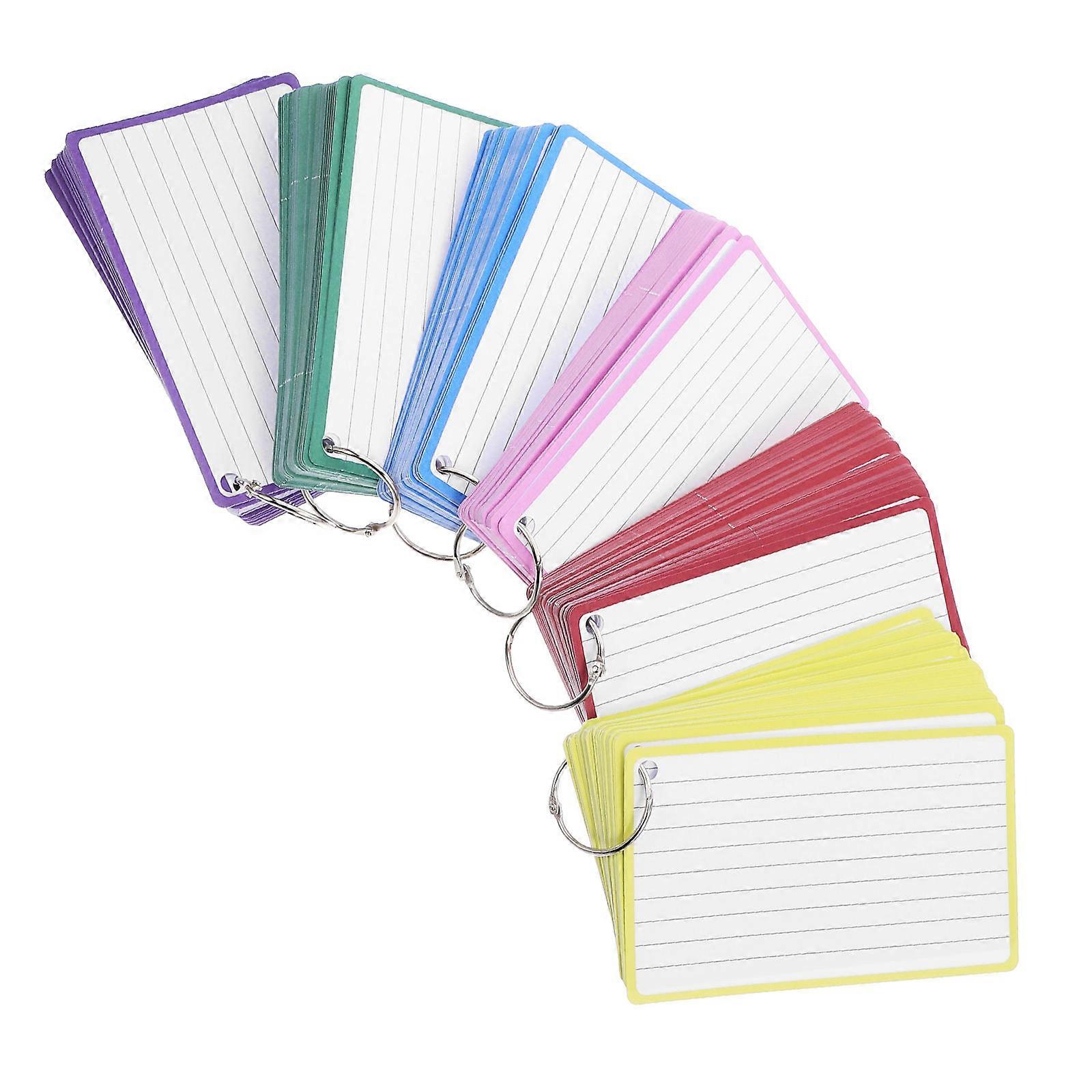 Flashcards Study Cards Daily Use Notebook Professionals Paper and Iron for Inspiration Recording 6Pack