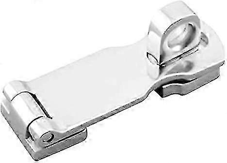 Gate latch hasp for perimeter fencing with secure padlock mount