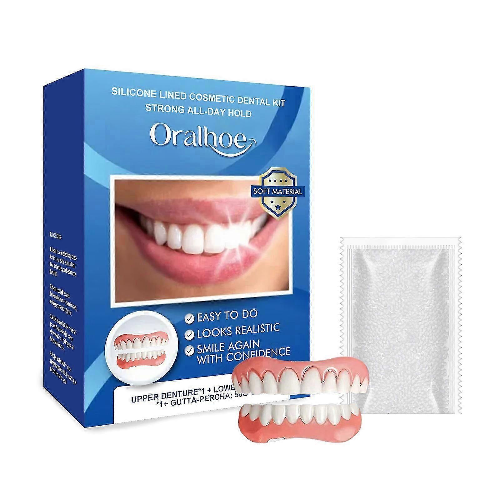 Enhance Your Smile Instantly with Durable Cosmetic Dentures  Easy to Apply, Shape-Stable, Comfortable, Long-Lasting Material for a Perfect, Natural Lo